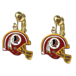 washington-redskins-helmet-clip-earrings