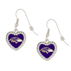 baltimore-ravens-crystal-heart-hearrings