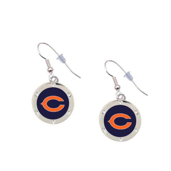 chicago-bears-crystal-earrings