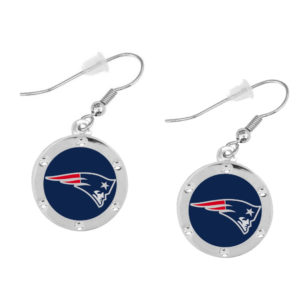 new-england-patriots-circle-earrings
