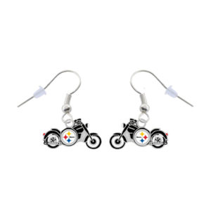 pittsburgh-steelers-motorcycle-earrings