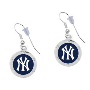 new-york-yankee-circle-earrings