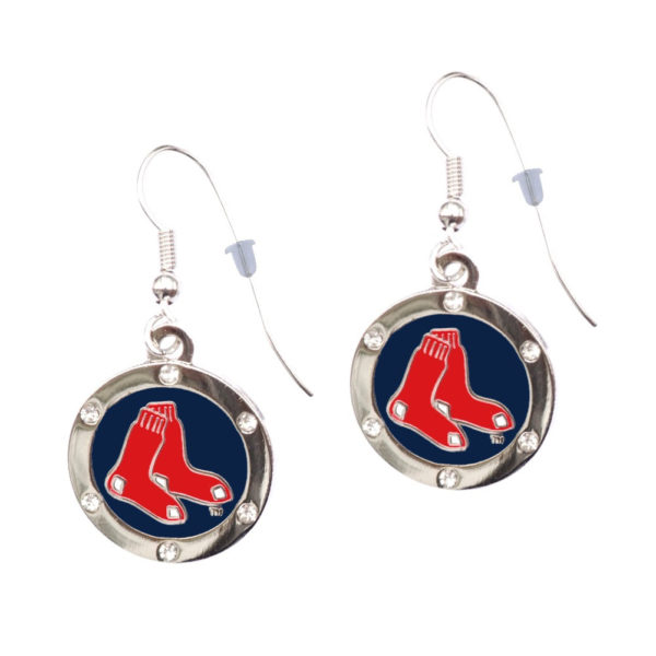 boston-red-sox-circle-earrings